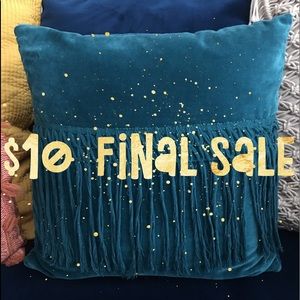 Velvet Fringe Pillow- Square *Opalhouse*